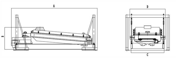 BZSJ平面回轉(zhuǎn)篩安裝簡圖 BZSJ平面回轉(zhuǎn)篩安裝簡圖-河南振江機(jī)械